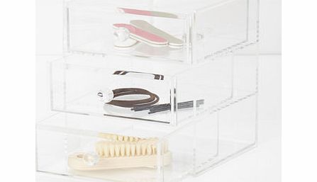 Clear acrylic 3 tier jewellery holder, clear