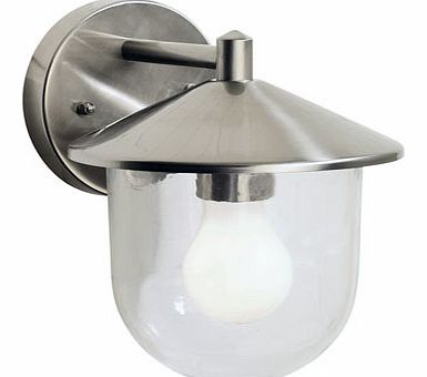 Clovelly outdoor wall light, stainless steel