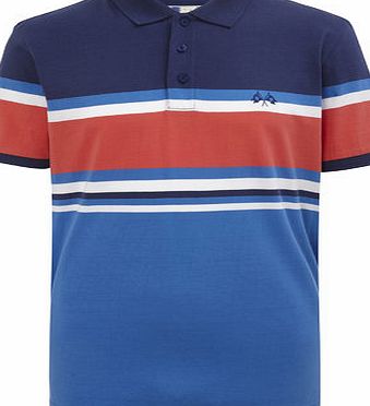 Bhs Colour Block Jersey Polo Top, Blue BR52J09GNVY