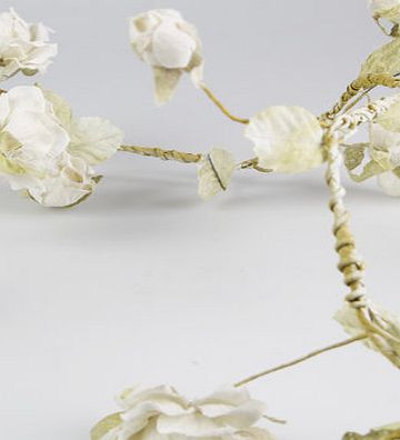 Bhs Cream Rose Garland, cream 30926570005