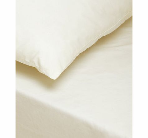 Bhs Cream Ultrasoft Fitted Sheet, cream 1893970005