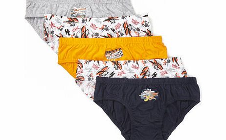 Bhs Disney Planes Boys 5 Pack Briefs, orange mix