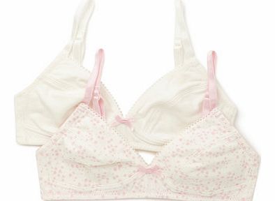 Bhs Girls 2 Pack Girls Soft Bras, multi pink