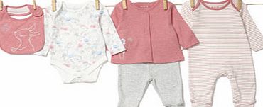 Bhs Girls Baby Girls 5 Piece Floral Starter Set,