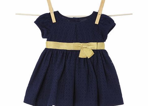 Bhs Girls Baby Girls Navy Occasion Dress, navy