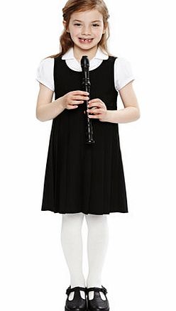 Bhs Girls Black Junior Girls Pleated School Pinafore