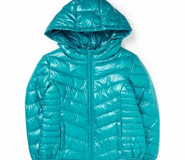 Bhs Girls Bright Turquoise Padded Coat with Carry