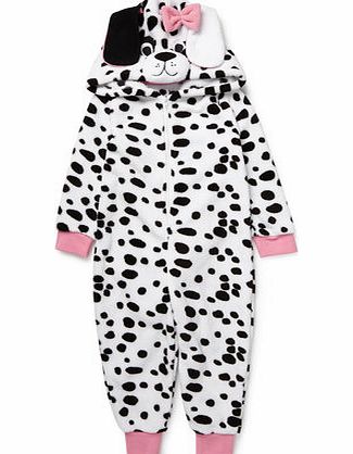 Bhs Girls Dalmatian Dress-Up Onesie, white 8881480306