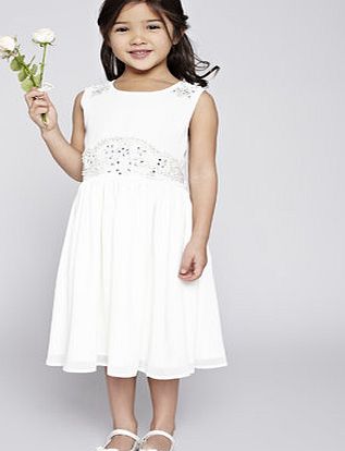 Bhs Girls Elise Ivory Flower Girl Dress, ivory