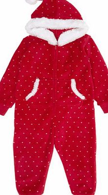 Bhs Girls Girls Christmas Santa Onesie, red 8883973874