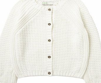 Bhs Girls Girls Cream Cable Knit Cardigan, cream