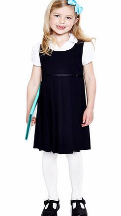 Bhs Girls Girls Navy All Round Pleat School Pinafore