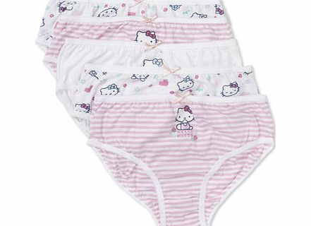 Bhs Girls Hello Kitty Girls 5 Pack Briefs,