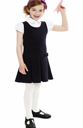 Girls Junior Girls Navy School Pinafore and