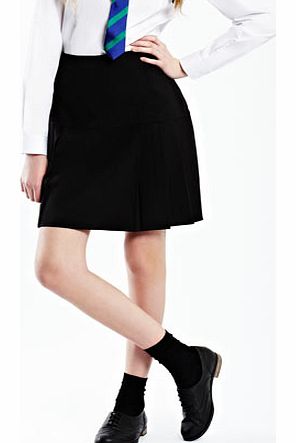 Bhs Girls Senior Girls Black Basque Pleat Skirt,