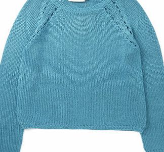 Bhs Girls Teal Jumper, teal 1072603201