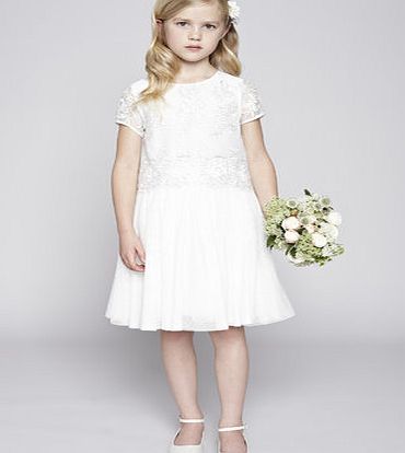 Bhs Girls Tilly Ivory Flower Girl Dress, ivory