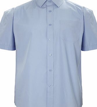 Bhs Great Value Short Sleeve Blue Point Collar