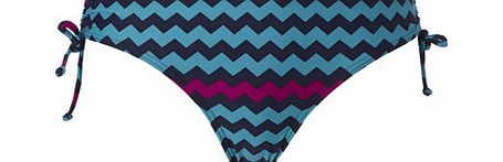 Green Multi Great Value Chevron Print Bikini