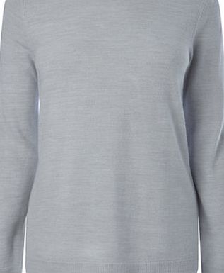 Bhs Grey Marl Supersoft Step Back Jumper, grey marl