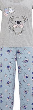 Bhs Grey Multi Koala Pyjama, grey 734670870