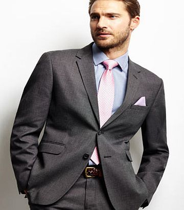 Bhs Grey Textured Suit Jacket, Grey BR64T07DGRY