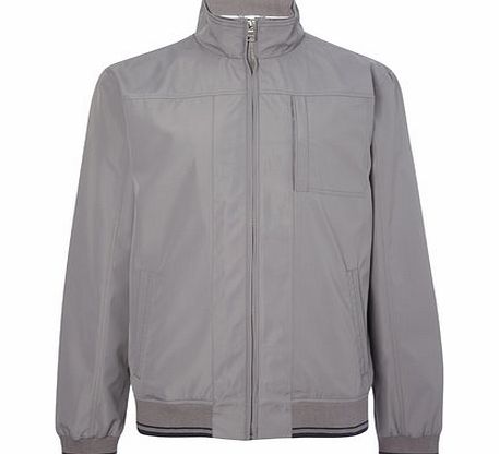 Bhs Grey Tipped Bomber Jacket, Grey BR56F03GGRY