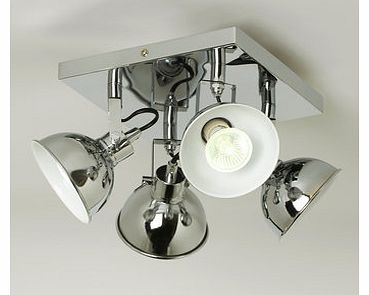 Hardy plate spotlights, chrome 9782060409