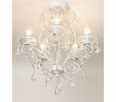 Bhs Hermione 5 light Flush Light, white 9745810001