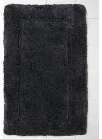 Hug Rug Luxury Bath Mat Charcoal, charcoal