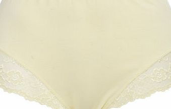 Bhs Lemon Lace Full Brief, lemon 4803879182