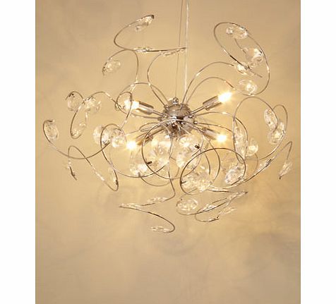 Bhs Lila Sputnik Ceiling Light, chrome 9768010409