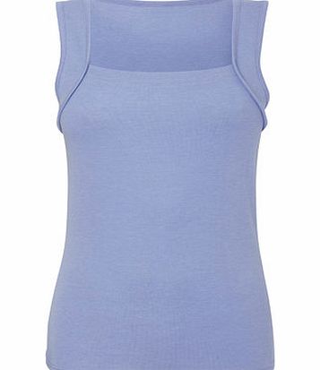 Bhs Lilac Square Neck Vest, lilac 2424001499