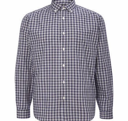 Bhs Long Sleeve Check Shirt, Cream BR51C14FNAT