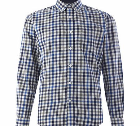 Bhs Long Sleeve Check Shirt, Grey BR51C19FGRY