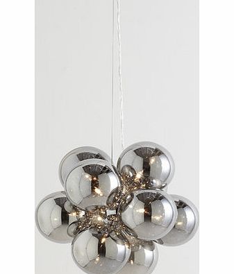 Bhs Malachy Ball Pendant Light, smoke 9746252274