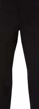 Bhs Mens Black Great Value Regular Fit Flat Front