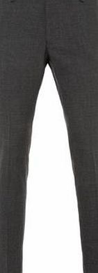 Bhs Mens Burton Dark Grey Textured Skinny Fit Formal