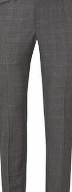 Bhs Mens Burton Grey Check Skinny Fit Formal