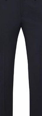 Bhs Mens Burton Navy Dobby Textured Slim Fit Formal