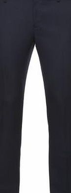 Bhs Mens Burton Navy Textured Skinny Fit Formal