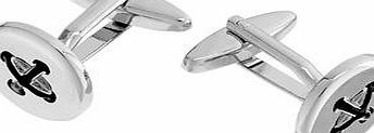 Bhs Mens Burton Silver Button Cufflinks, Silver