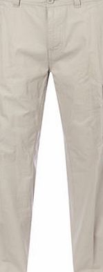 Bhs Mens Cream Lightweight Cargo Trousers, Cream