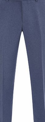 Bhs Mens Denim Blue Tailored Fit Trousers, Blue