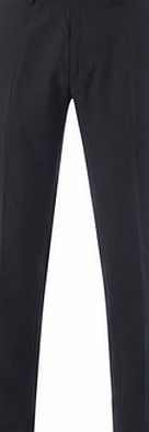 Bhs Mens Grey Stripe Slim Fit Trousers, Grey