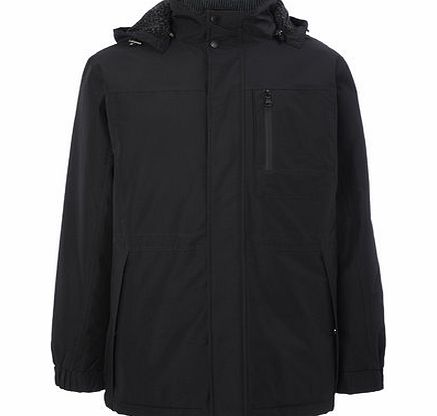 Bhs Mens Hooded Parka, Black BR56B04FBLK