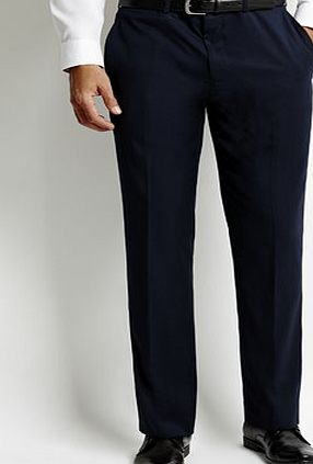 Bhs Mens Navy Slim Fit Suit Trousers, Blue BR64S19ENVY