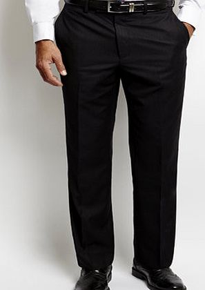 Bhs Mens Regular Black Subtle Stripe Suit Trousers,