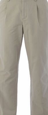 Bhs Mens Stone Pleat Front Chinos, Cream BR58B02GNAT