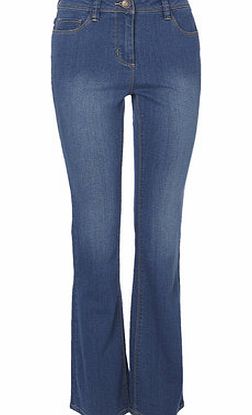 Midwash Regular Length Bootcut Jeans, mid wash